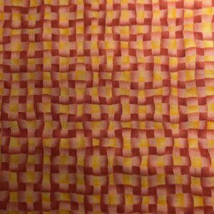 🛒 $12 Quilt Cotton Fabric Material - 2 1/2 yards Basket Weave Check Pink #3770